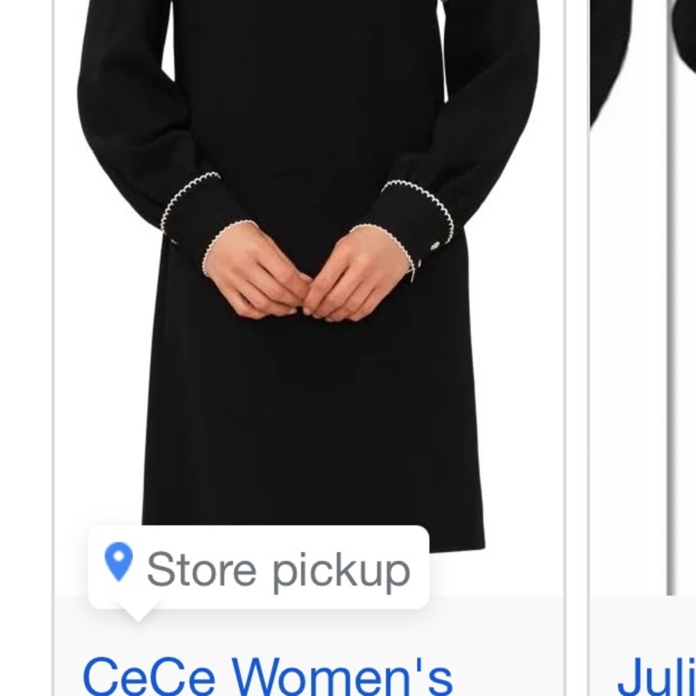 CeCe Women's Black Dress